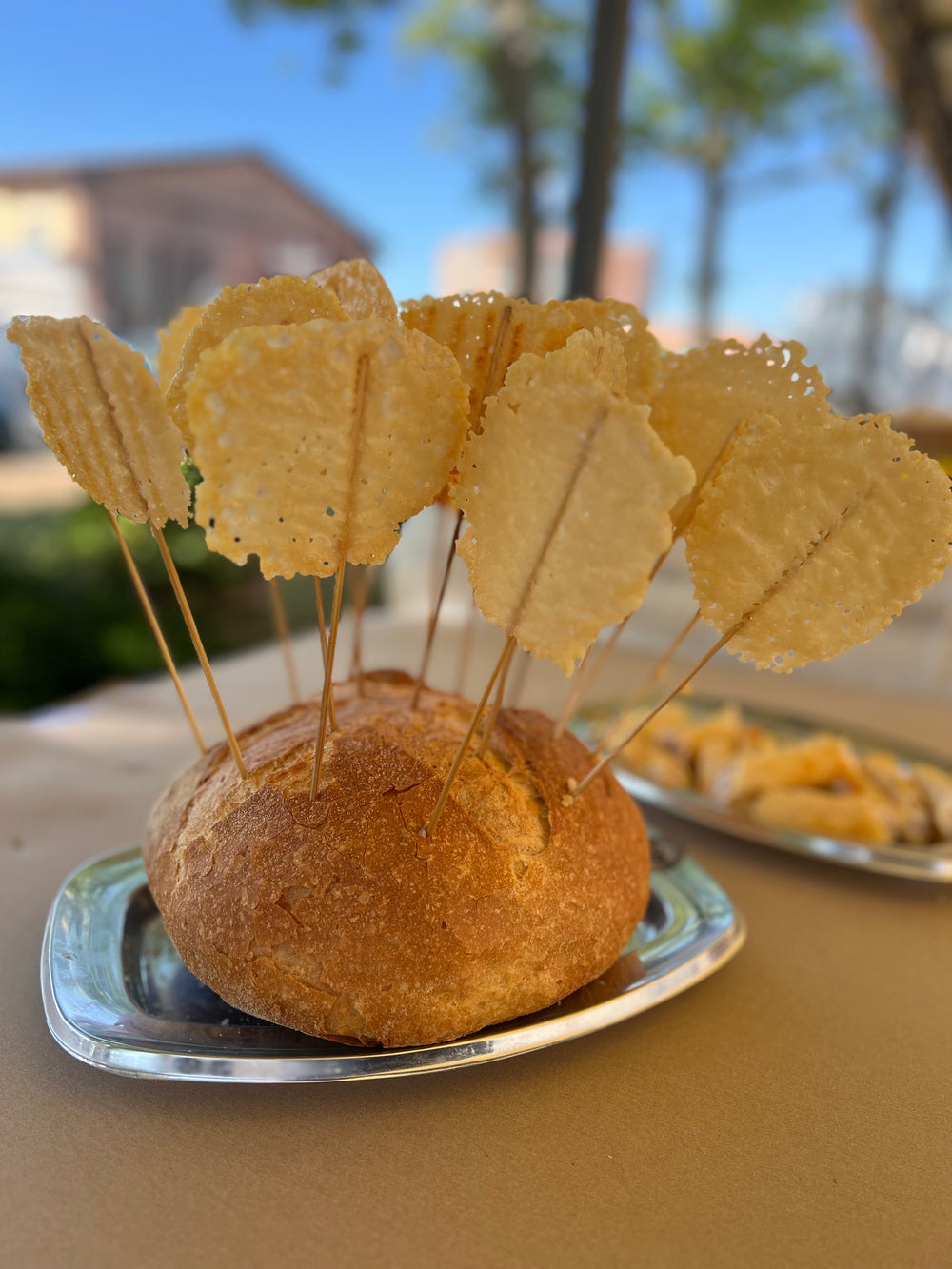 Lollis aus Parmigiano Reggiano im Brot